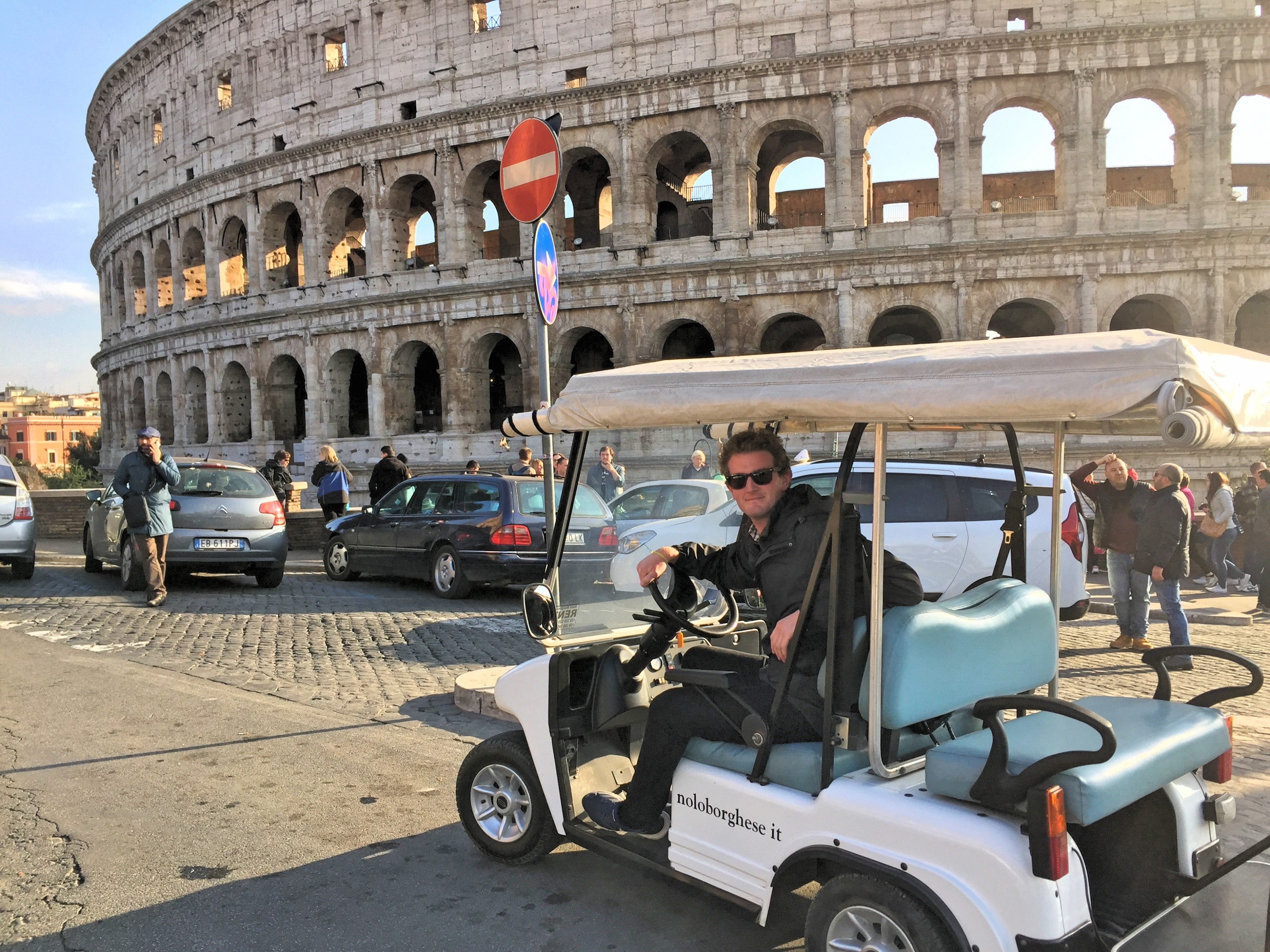 rome tour golf cart