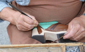 Florence leather making shoes 