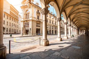 The Italian Job movie - Turin streets 