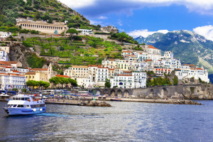 Amalfi Coast summer boat