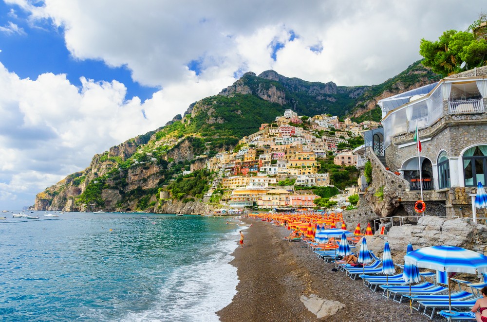 Amalfi Coast beach, Italy